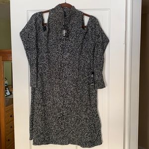 Express NEW cold shoulder sweater/sweater dress.